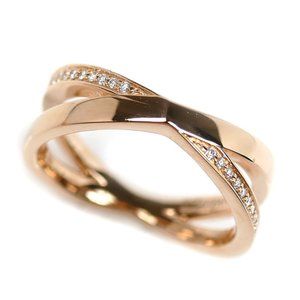 TIFFANY & CO. 18k Gold Diamond Atlas Ring